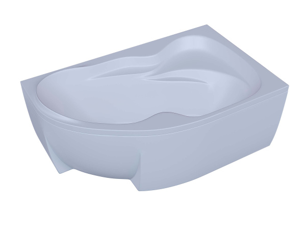 Акриловая ванна Aquatek Вега 170x105 асимметричная, правая, с каркасом, без гидромассажа
