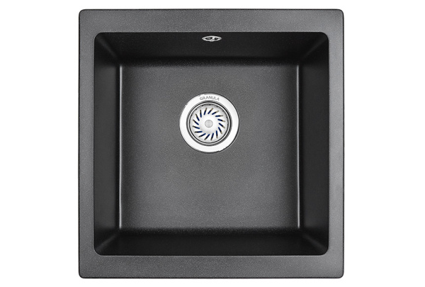 Кухонная мойка GRANULA (4451, ЧЕРНЫЙ)