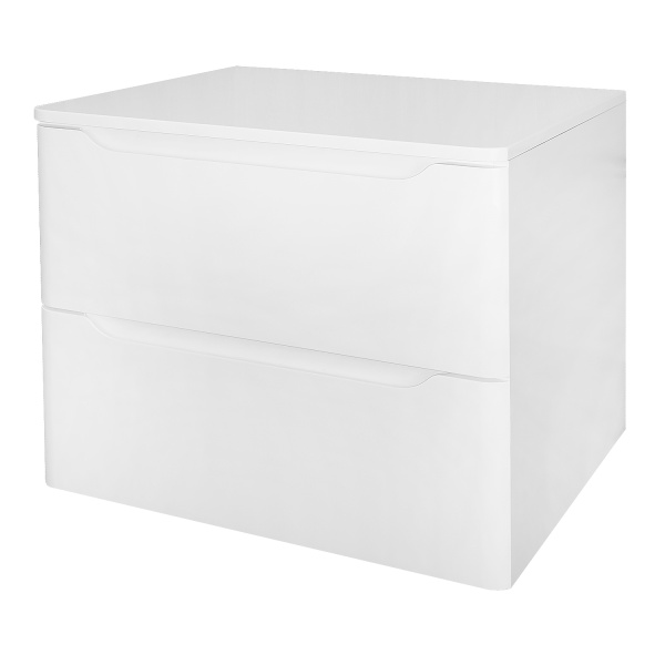 Тумба Azario LOTOS 60/2 600х460х500 подвесная, без раковины, белый глянцевый () CS00084142