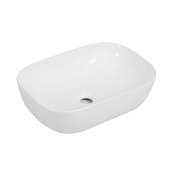 Раковина накладная Oliveeka 9387B на столешницу 455-325 белая в магазинах СантехГид