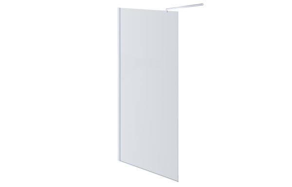 AQ NAR 6310-140 Душевая перегородка Walk in с держателем 1400x2000 профиль хром, стекло прозрачное 