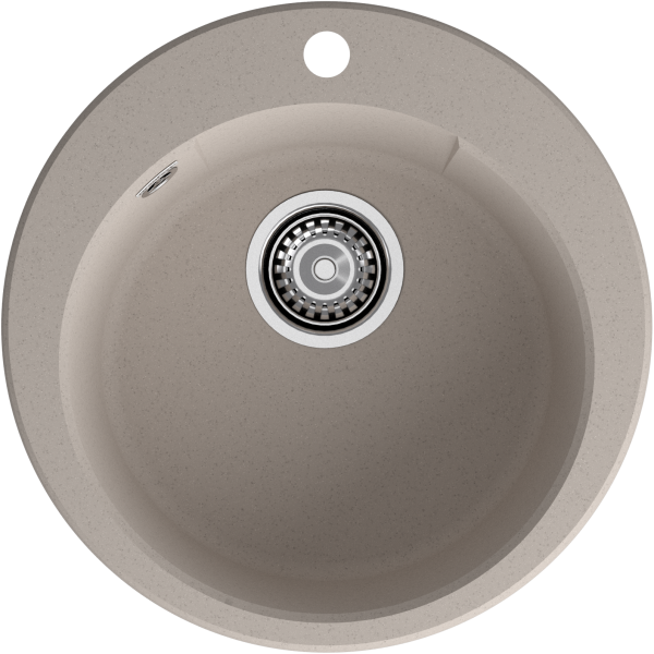GRANFEST Мойка URBAN 649  1-чаша D-490мм песочный арт.GF-UR-