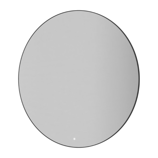 Зеркало круглое , мет. рама, подсв., сенсор, антизапотевание, D120cm, GUN METAL 