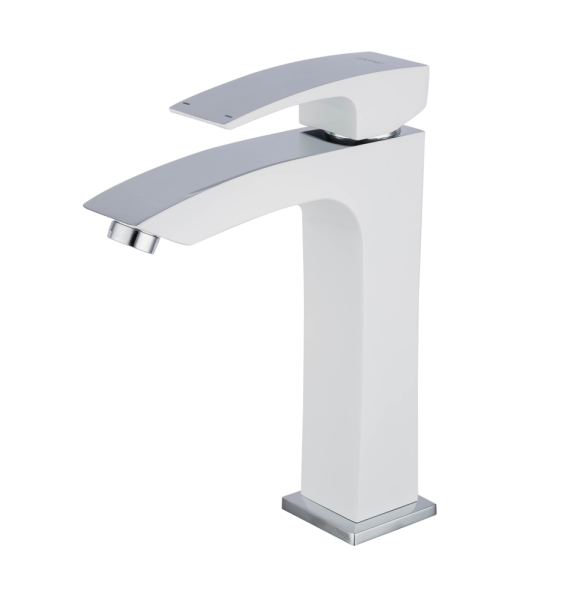 Смеситель для раковины высокий белый GAPPO G1007-78