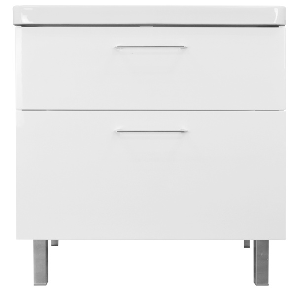 Комплект Тумба Azario Ника 80 Н 800х475х850 напольная, с раковиной Monte 80 () CS00082789