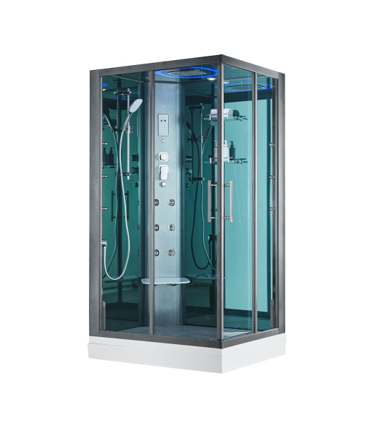 Душ.каб. SSWW (1200х800х2180) С ПАРОМ и гидромассажем, низкий поддон (16 см), 2 места BU621L