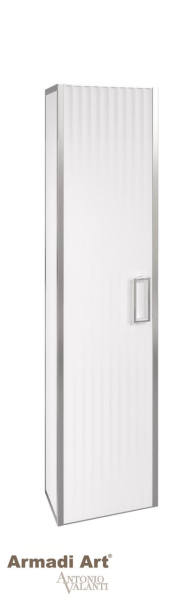 Пенал MONACO белый глянец + хром без ножек