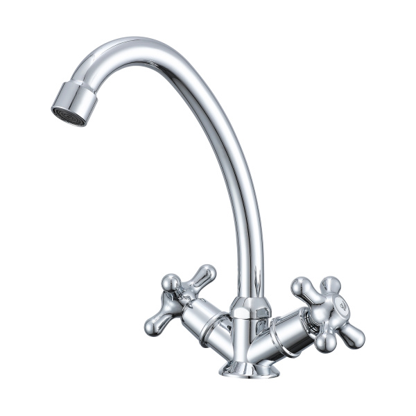 Смеситель Prohanss P11.41 для кухни вентильный поворотный излив, хром