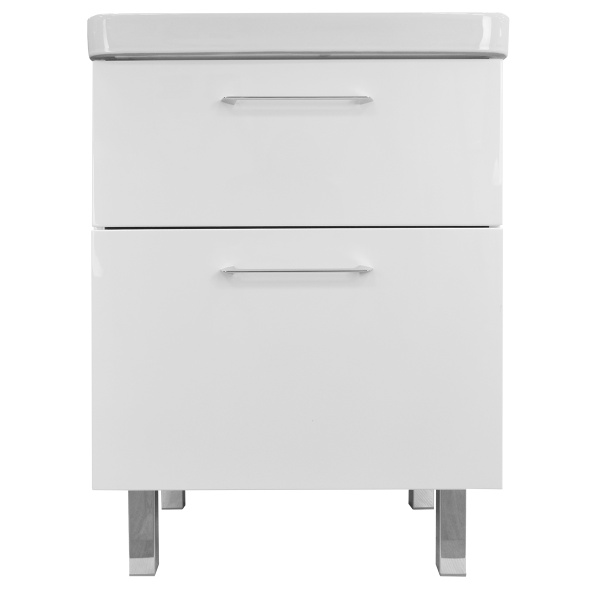 Комплект Тумба Azario Ника 60 Н 600х475х850 напольная, с раковиной Monte 60 () CS00082788