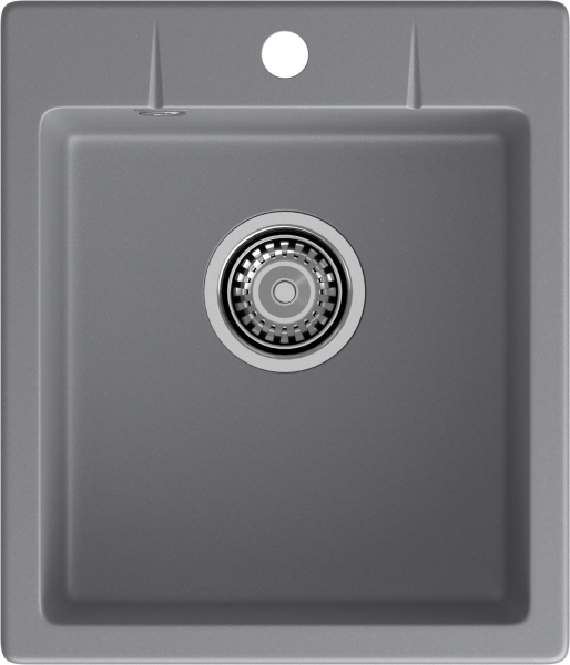 GRANFEST Мойка URBAN 242  1-чаша 420*490мм темно-серый арт.GF-UR-