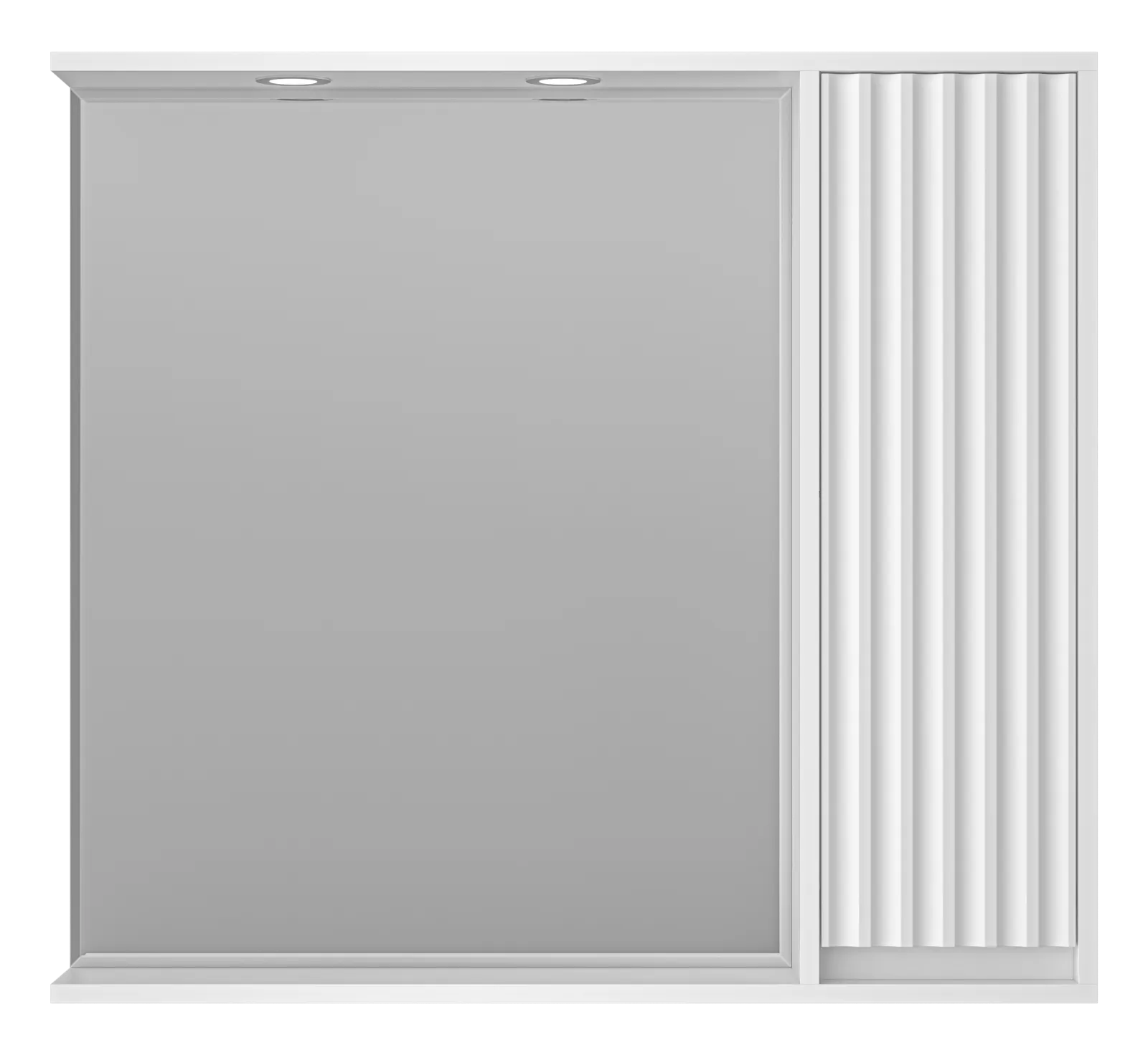 Зеркало-шкаф BALATON - 90 правый, белый