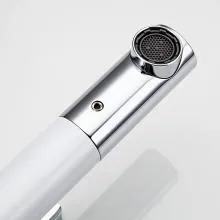 Смеситель белый для раковины высокий FRAP F1052-15