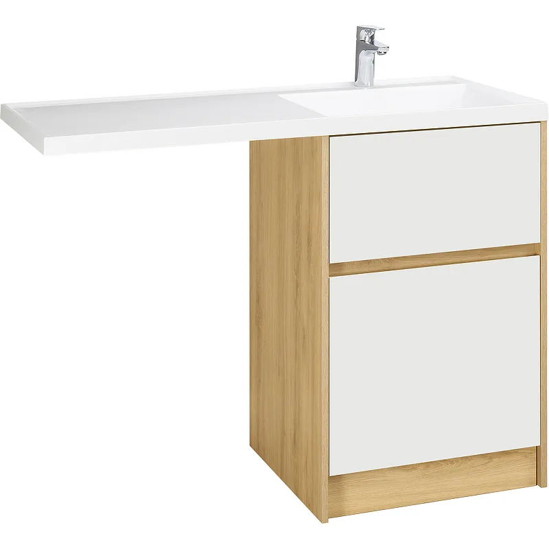 Тумба под раковину Aquaton Лондри 60 без фасада, дуб Сантана () 1A266901LH0C0