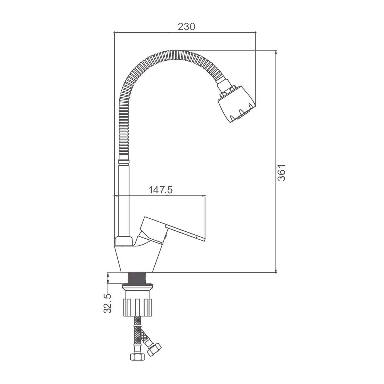 Смеситель Prohanss для кухни