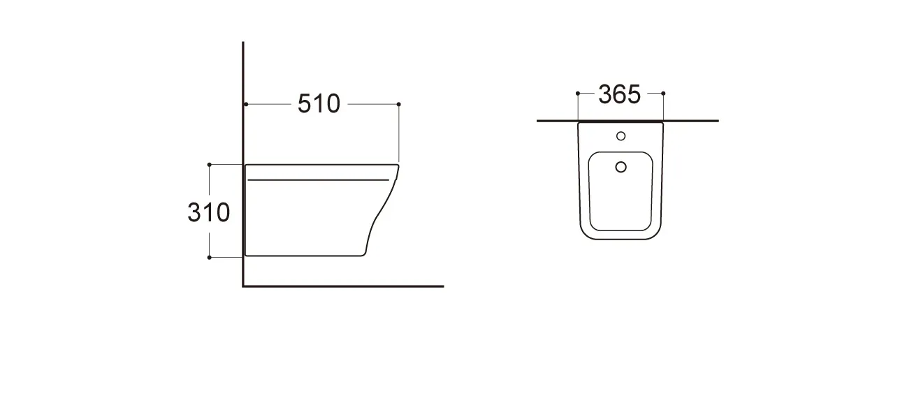 Биде подвесное AQUATEK АМАДЕО AQ1663-00, 510*365*310 мм, цвет белый
