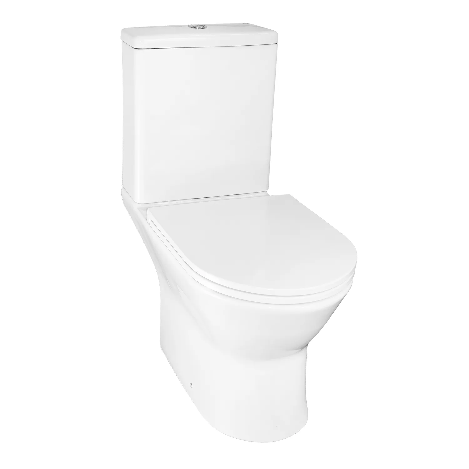 Унитаз - компакт Azario Dante 360х660х805 напольный, безободковый, быстросъемное сиденье микролифт (93589)