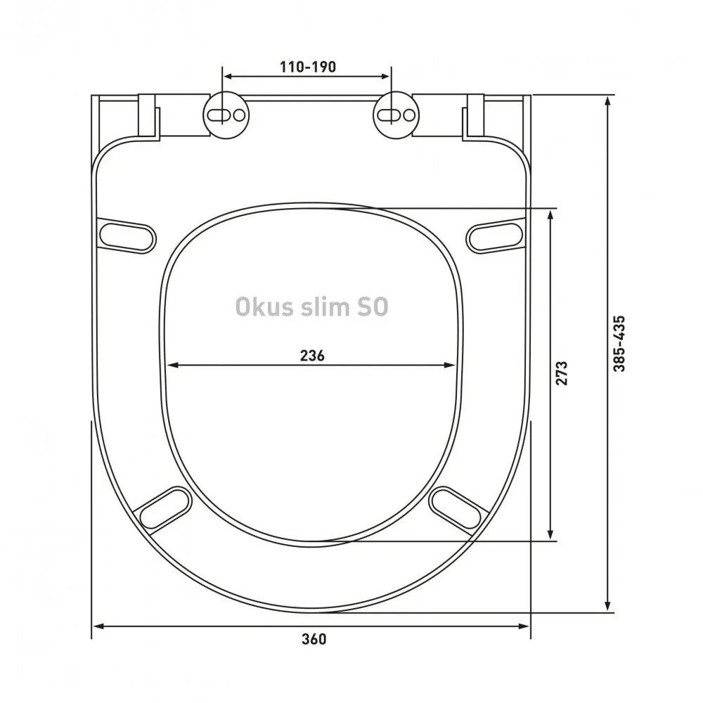 Универсальное сиденье с микролифтом, дюропласт Vitra 801-003-019