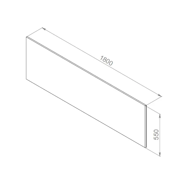 W52A-180-080W-P Inspire V2.0 панель фронтальная для ванны, 180х80 см, шт