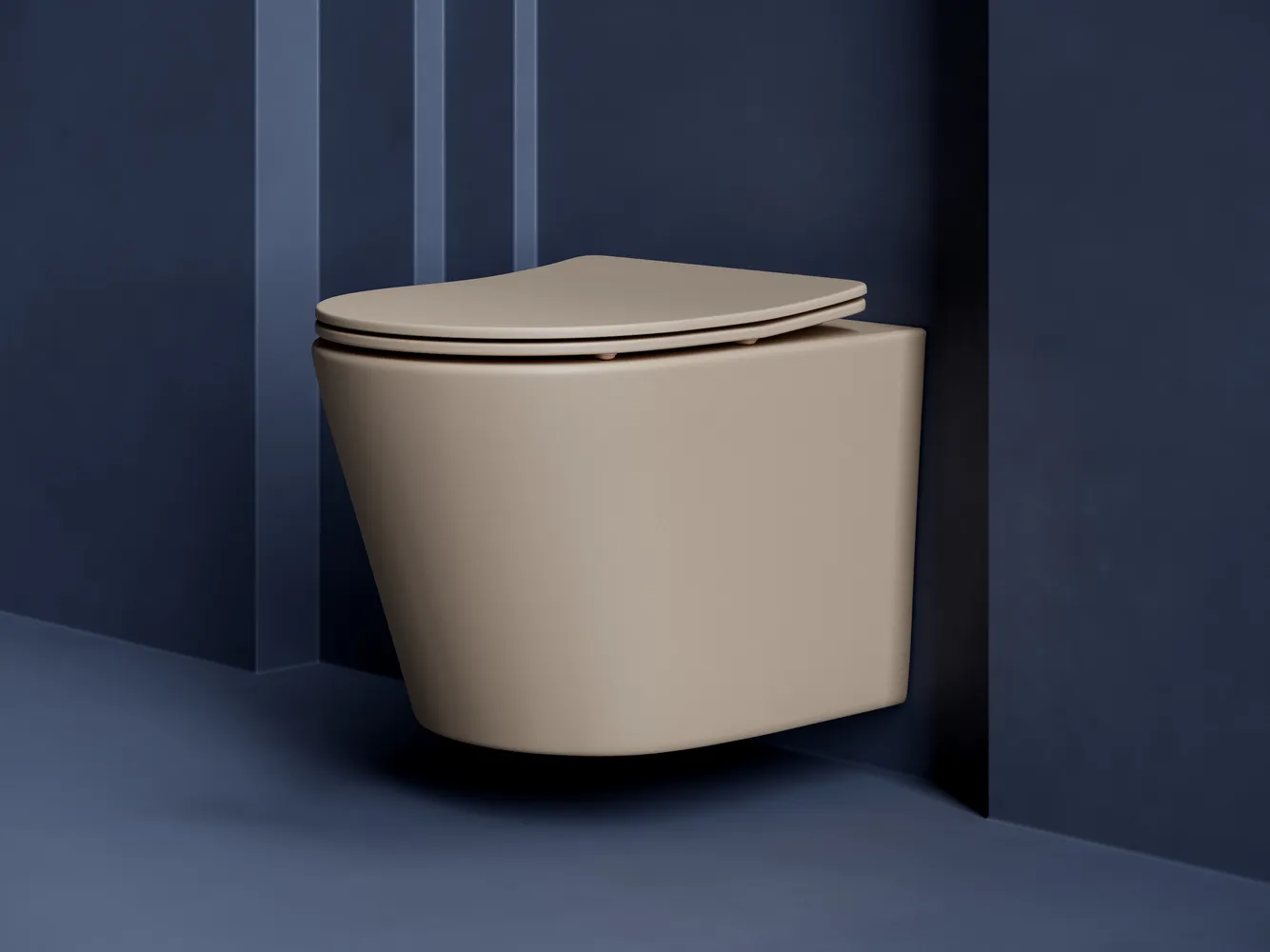 Подвесной унитаз Balearica Rimless (цвет Черный Матовый)