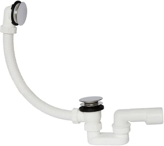 Слив-пеерлив автоматический  для ванны  Click Clack, метал 40/50, L = 55 cm