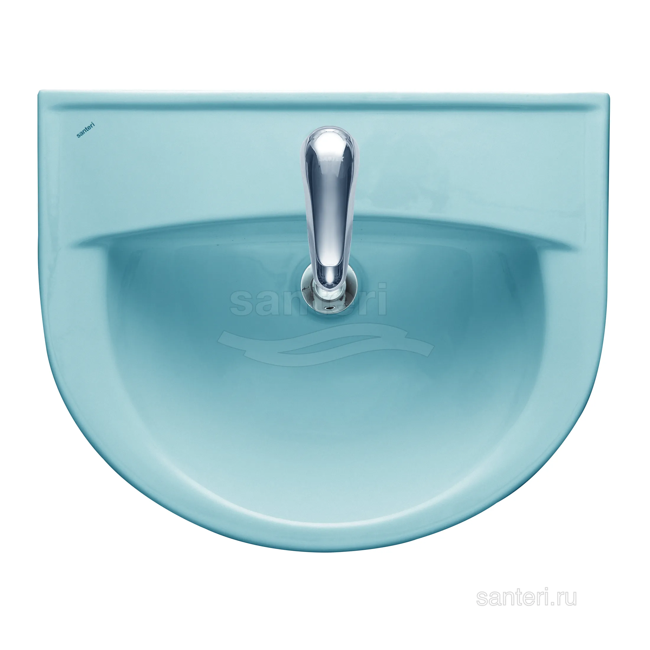 Раковина Santeri Виктория с переливом голубой 131116S0611B0 в магазинах СантехГид