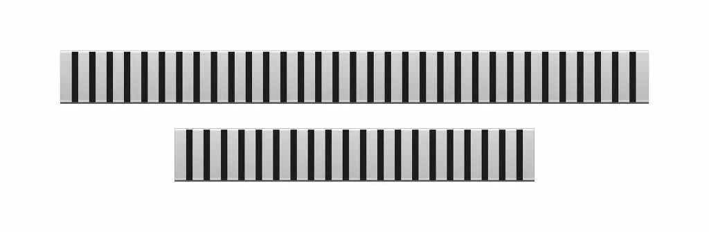 Душевой лоток комбинированный пластиковый с металической решеткой 3, L=400 mm