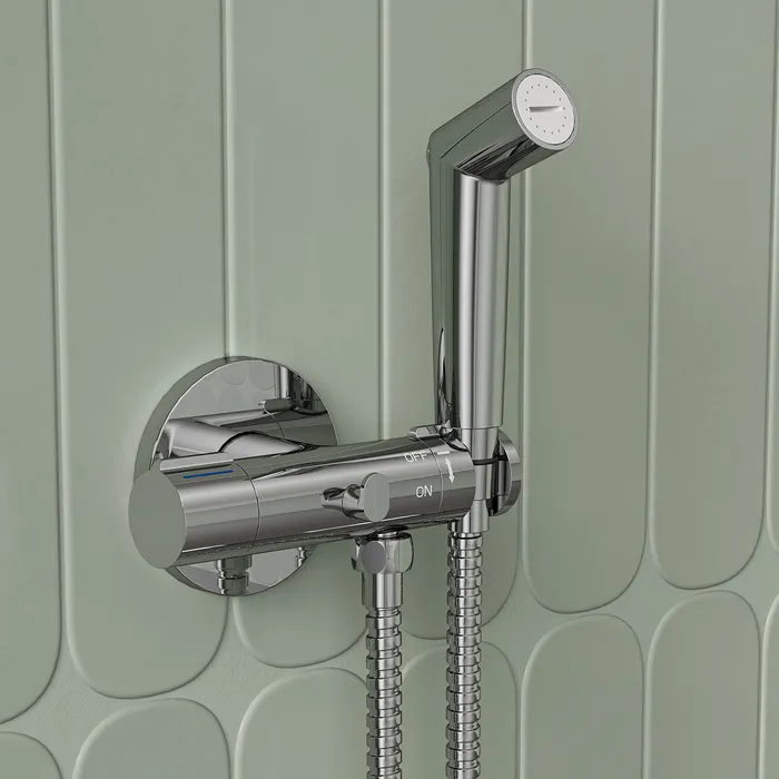 Встраиваемый смеситель с гигиеническим душем, Axes, IDDIS, AXESBR0i08