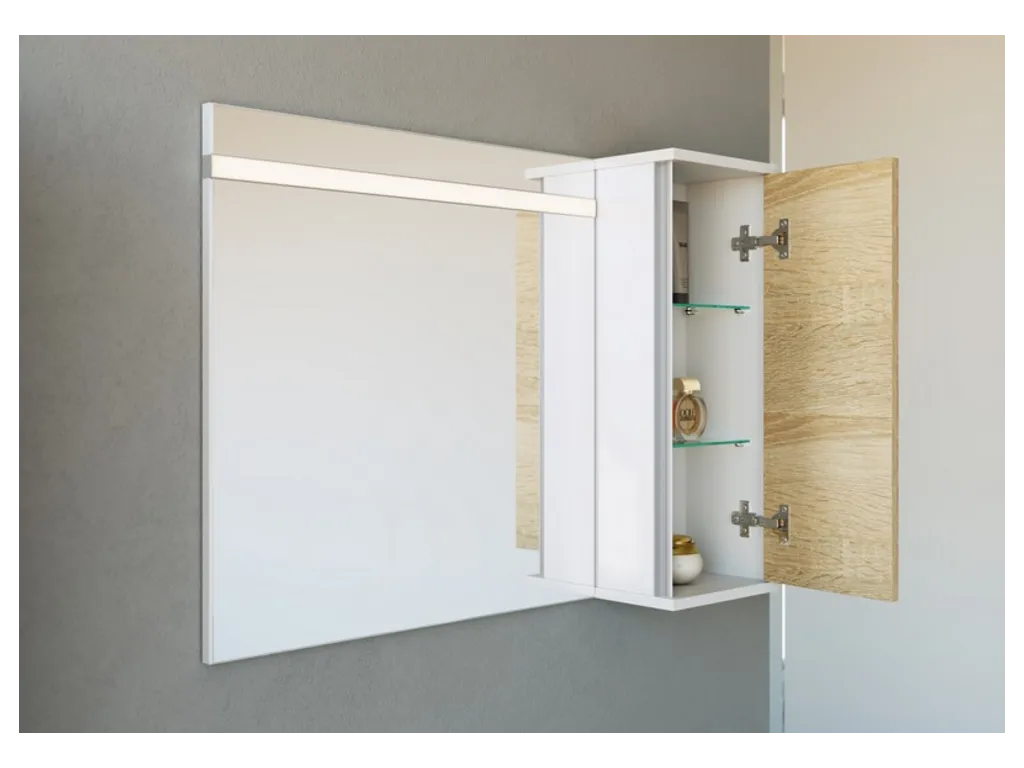 Зеркало 65см со светодиодной подсветкой и сенсорным выключателем. Зеркало 65см со светодиодной подсветкой и сенсорным выключателем.