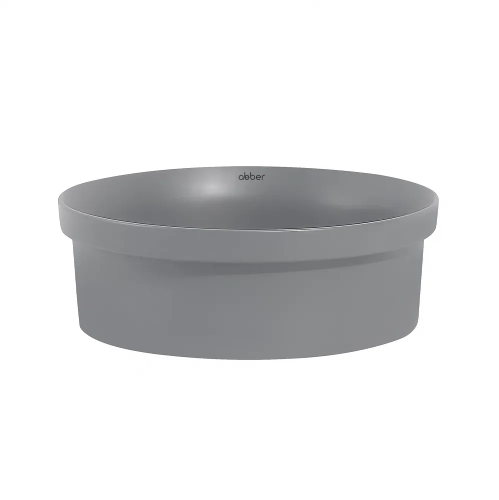 Раковина накладная ABBER Bequem AC2103MG серая матовая в магазинах СантехГид
