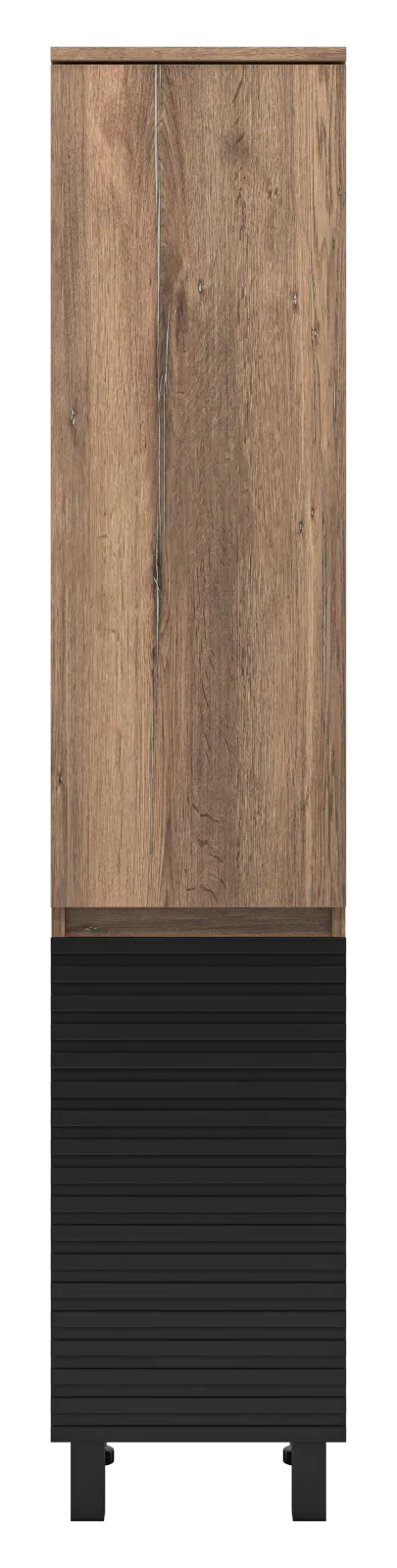 Шкаф-пенал Brevita Dakota 35 универсальный правый (черный)