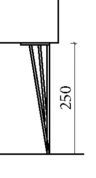 Ножки LUCIDO для пенала золото пара