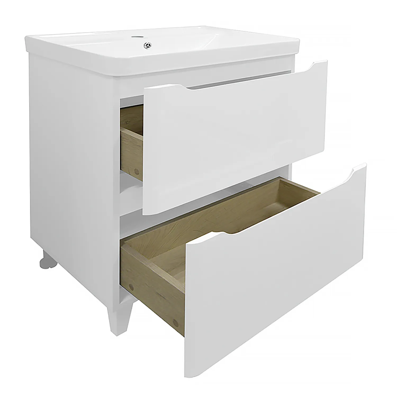 Комплект Тумба Azario LOTOS 70/2 Н 710х475х835 напольная с раковиной Monte 70 () CS00081986