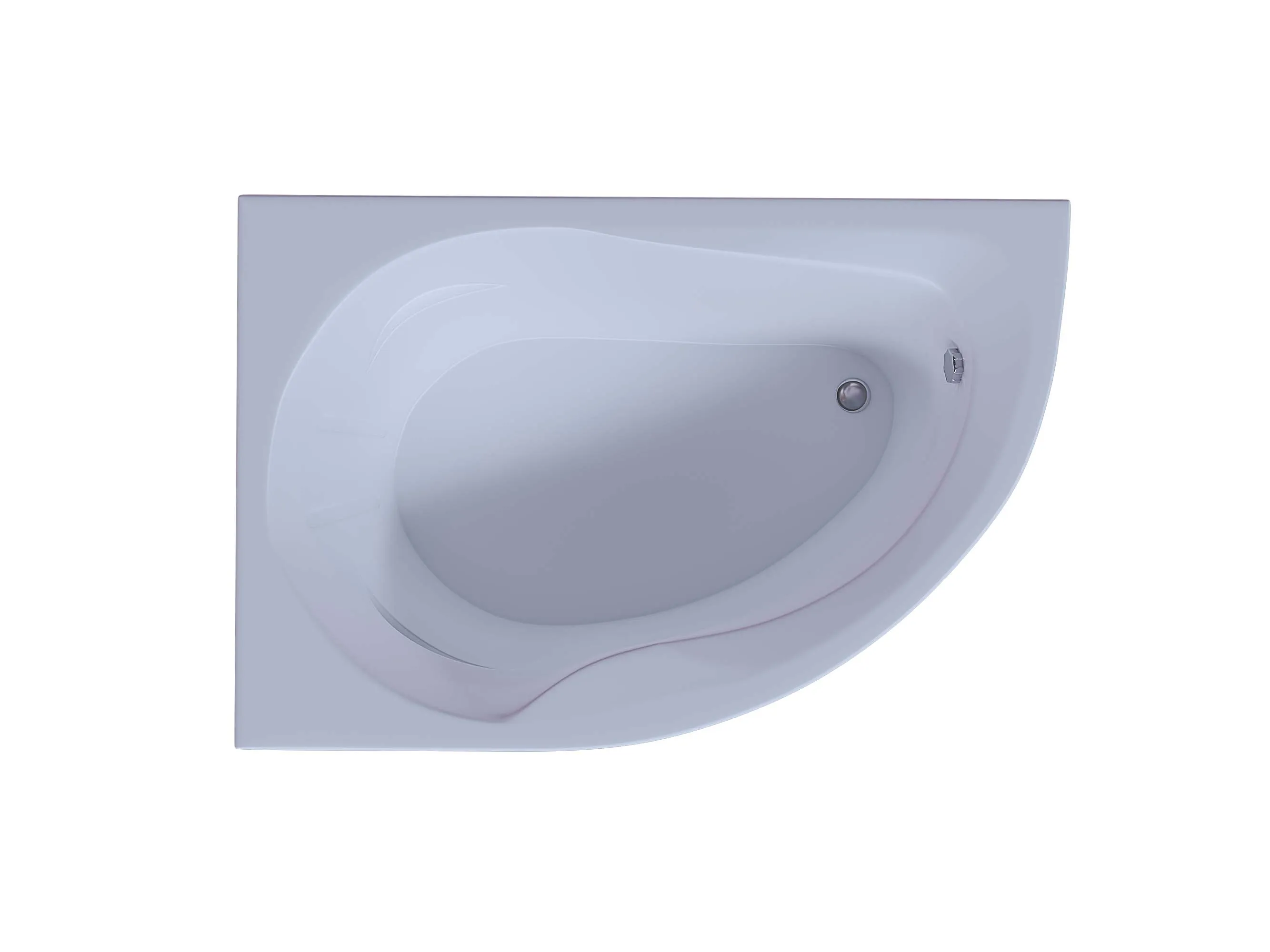 Акриловая ванна Aquatek Вирго 150x100 асимметричная, левая, с каркасом и экраном, без гидромассажа