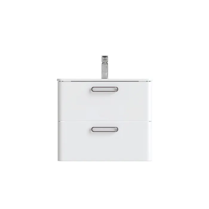 Тумба с умывальником, подвесная, 60 см, белая, Brick, IDDIS, BRI60W0i95K