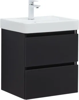 Тумба под раковину Aquanet Вега 2.0 50 черный