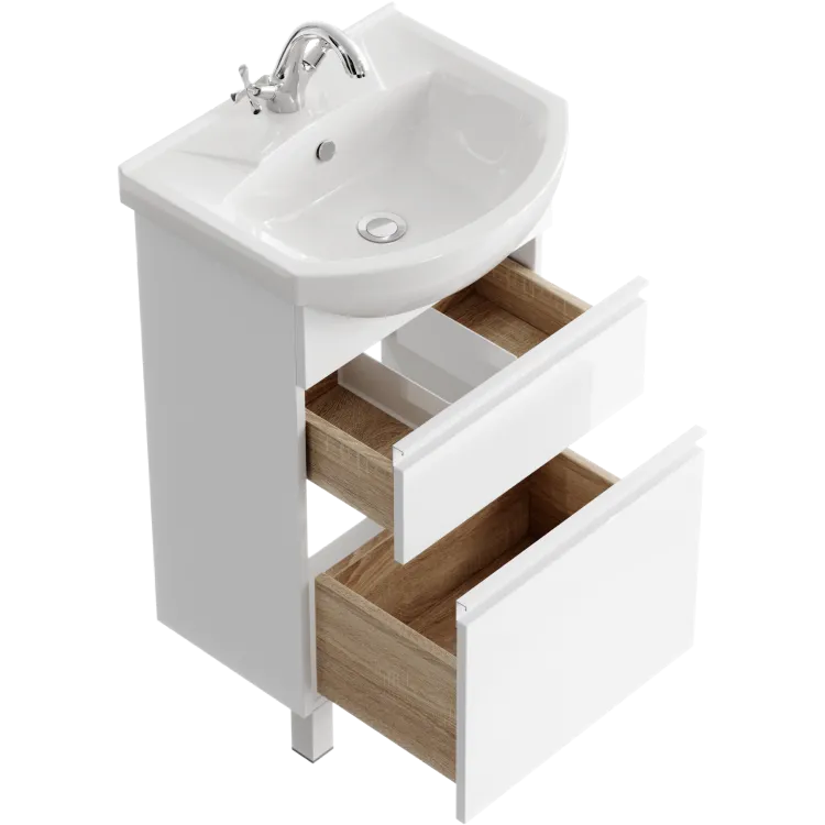 "Rodos" тумба под умывальник, цвет белый, , ТМ «AQWELLA» ROD01052N