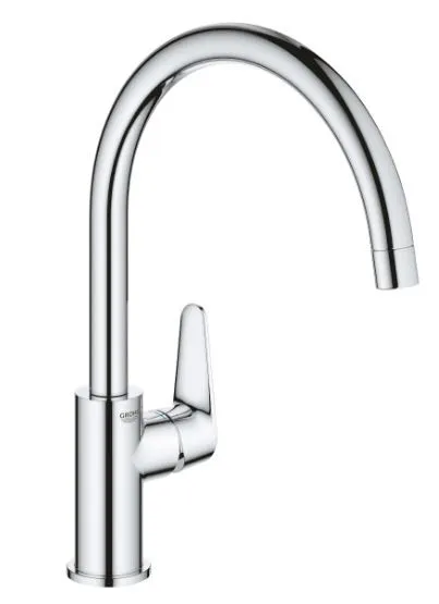 Смеситель для кухни BauCurve, высокий излив, хром 31536001