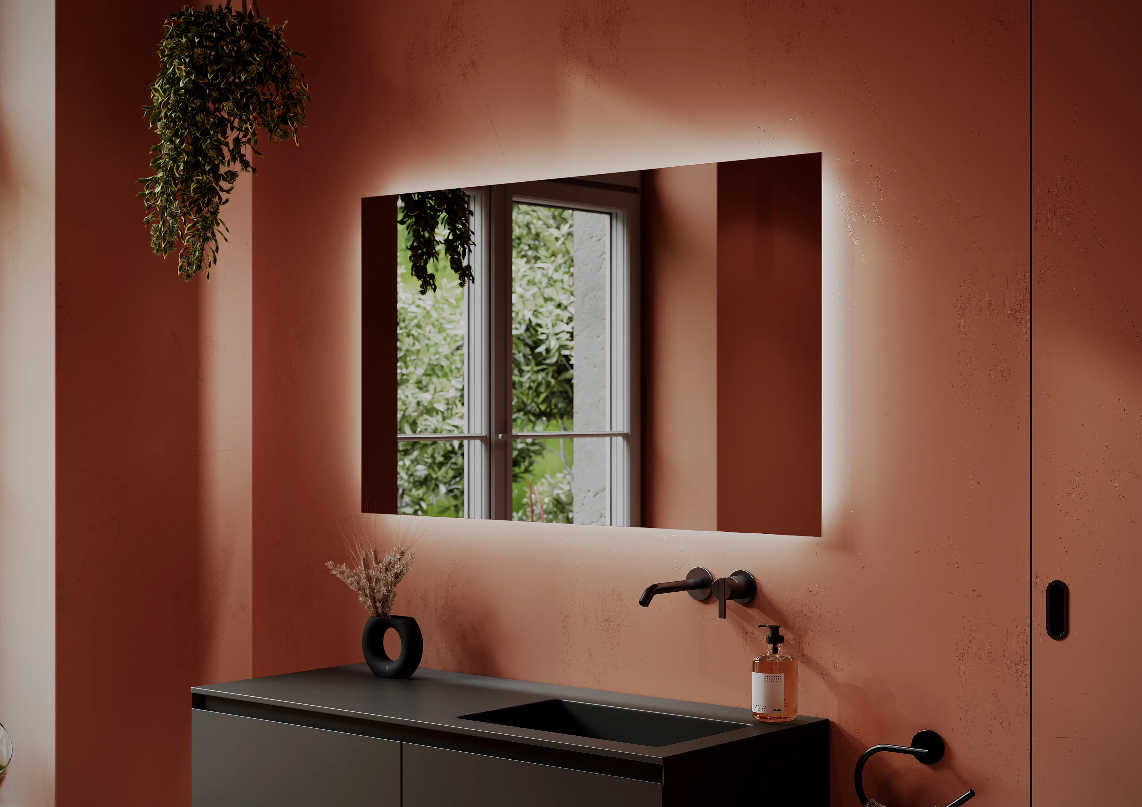 Зеркало Sancos Поле / Square SQ1200 120x70 светодиодная подсветка 6000K 