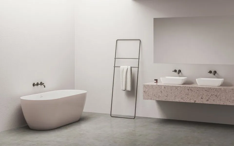 Ванна FREEDOM O TEC отдельностоящая 1700 х 770 РОЗОВАЯ (слив-перелив - БЕЛЫЙ)