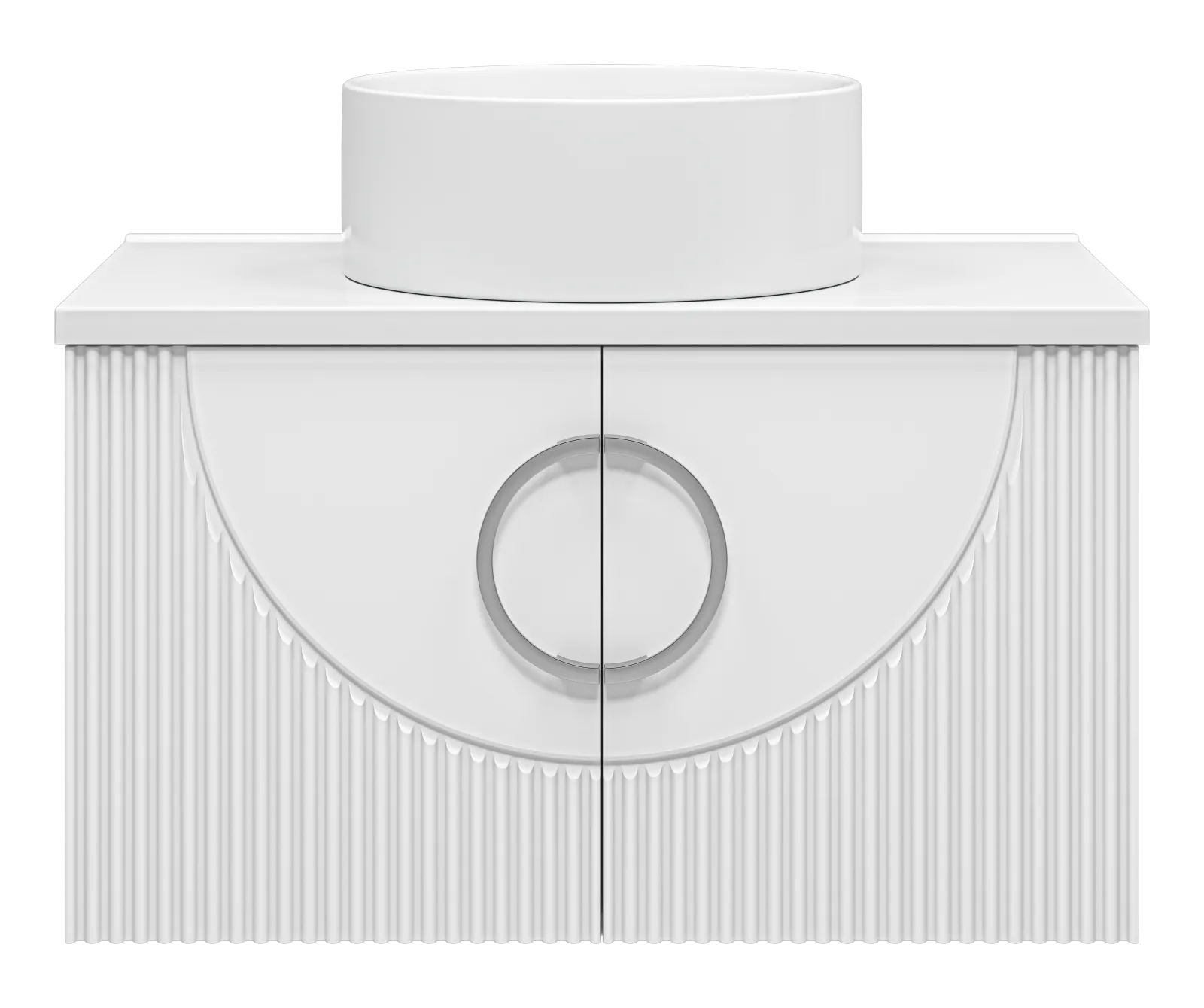 Тумба под раковину Misty Ярина 80 подвесная со столешницей и раковиной