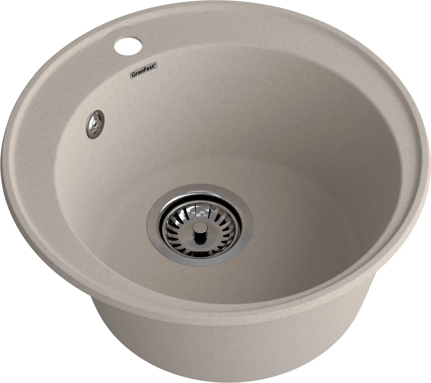 GranFest QUARZ (ECO-08) Мойка чаша D=480мм (песок)