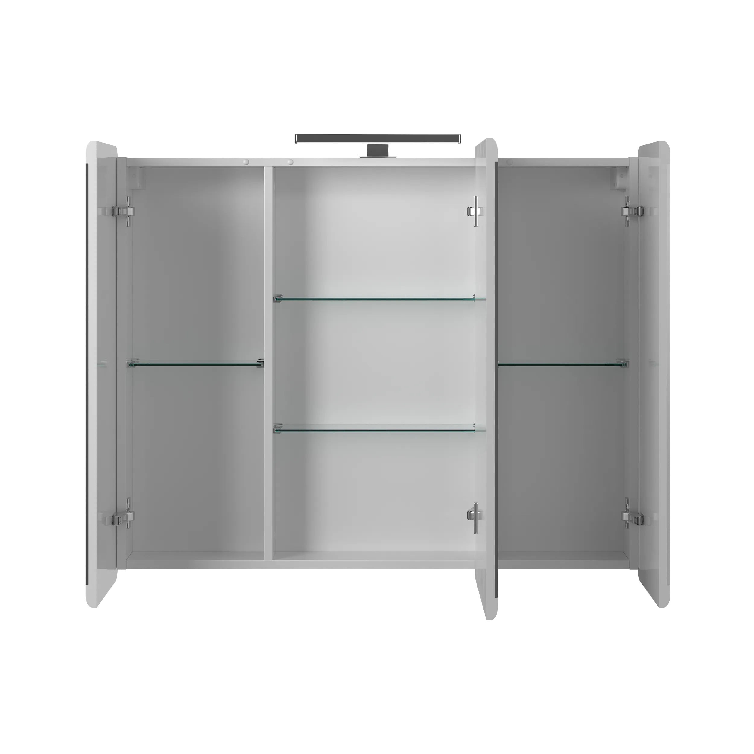 Зеркальный шкаф Briz Эстель 
100 см, белый глянец