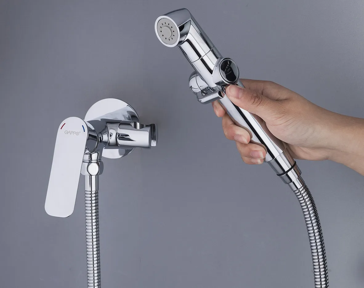 Встраиваемый гигиенический душ хром GAPPO G7248-1