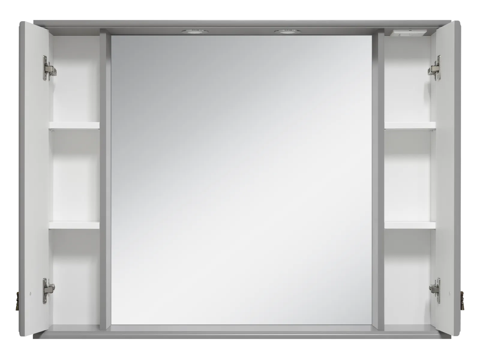 Зеркальный шкаф Misty Лувр 105 (серый)