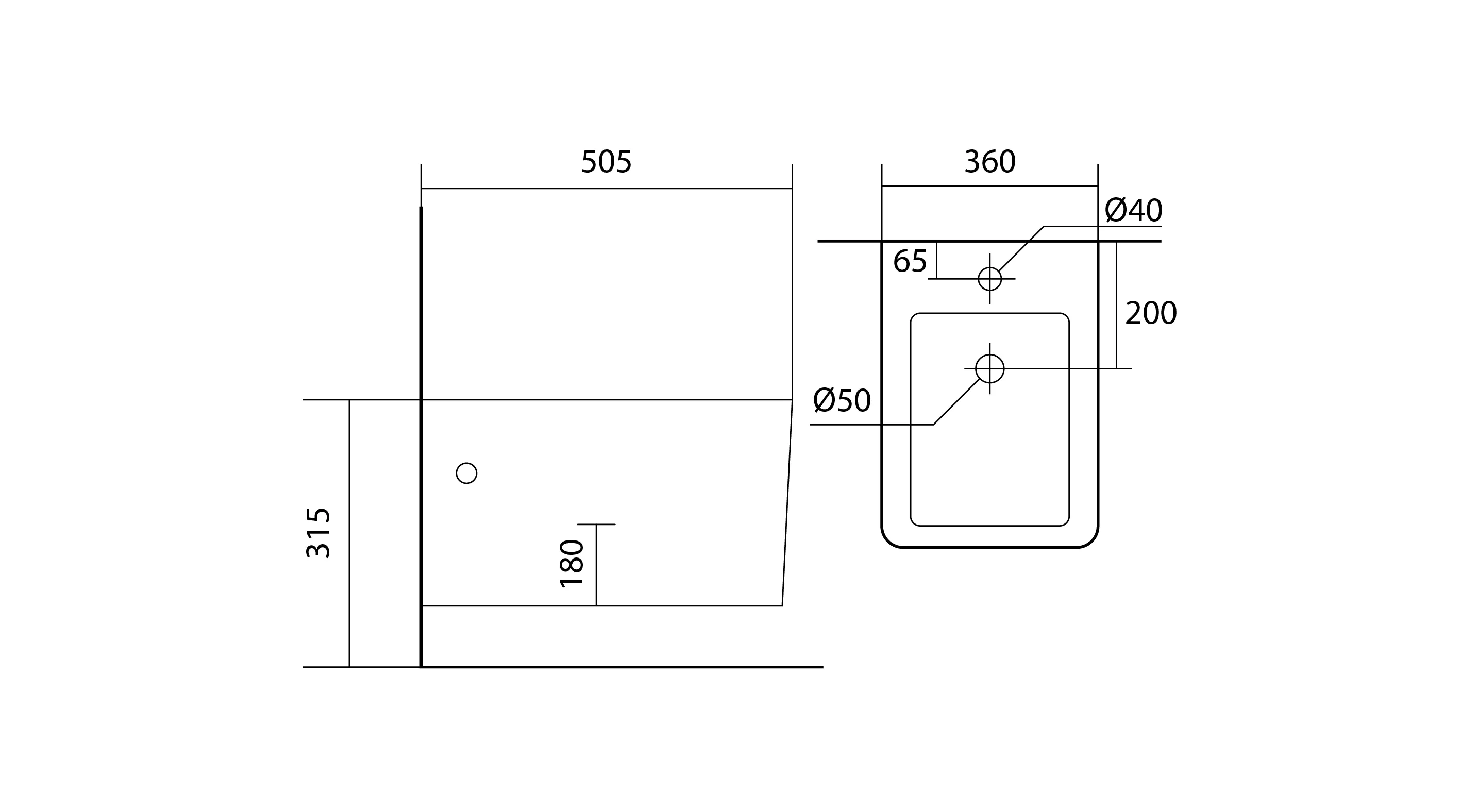 Биде подвесное ЛИБРА New Aquatek 510*360*305 AQ0506N-00