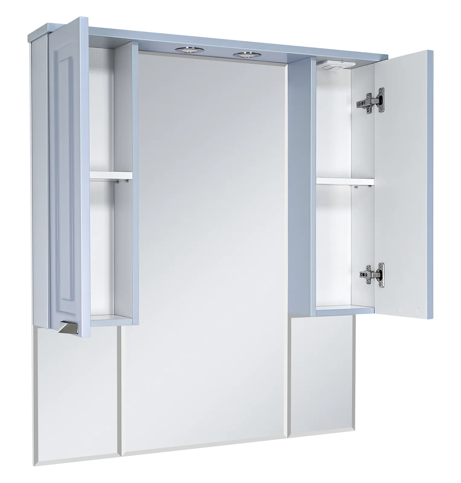 Зеркало-шкаф Терра - 90 серый