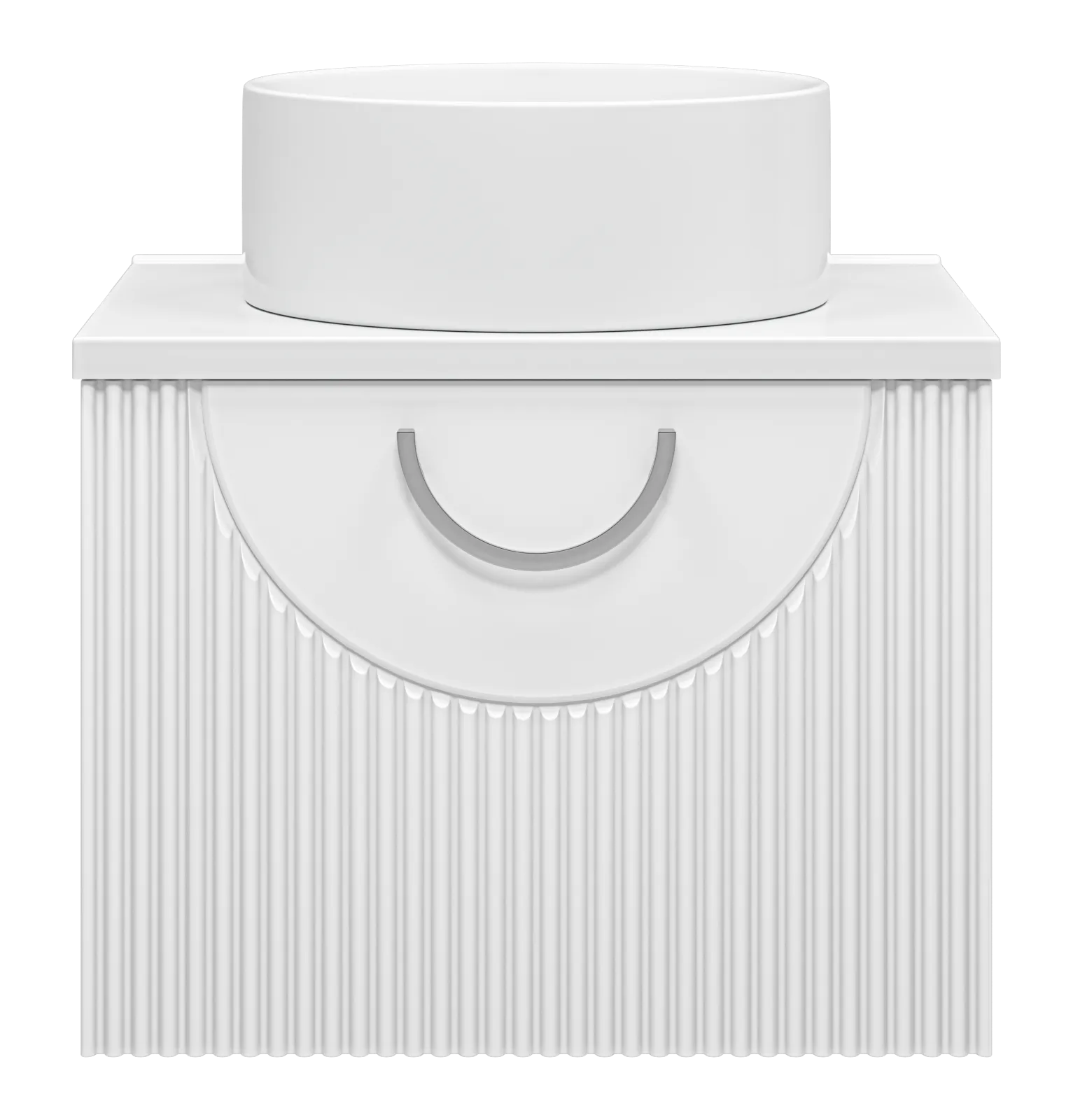 Тумба под раковину Misty Ярина 60 подвесная со столешницей и раковиной