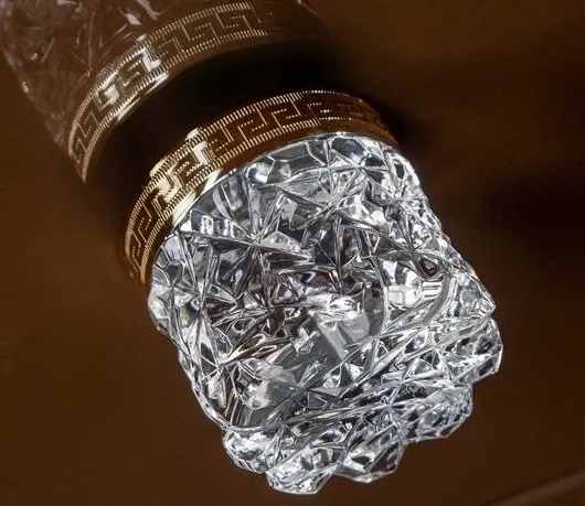 Ручка хрустальная CRYSTAL бронза