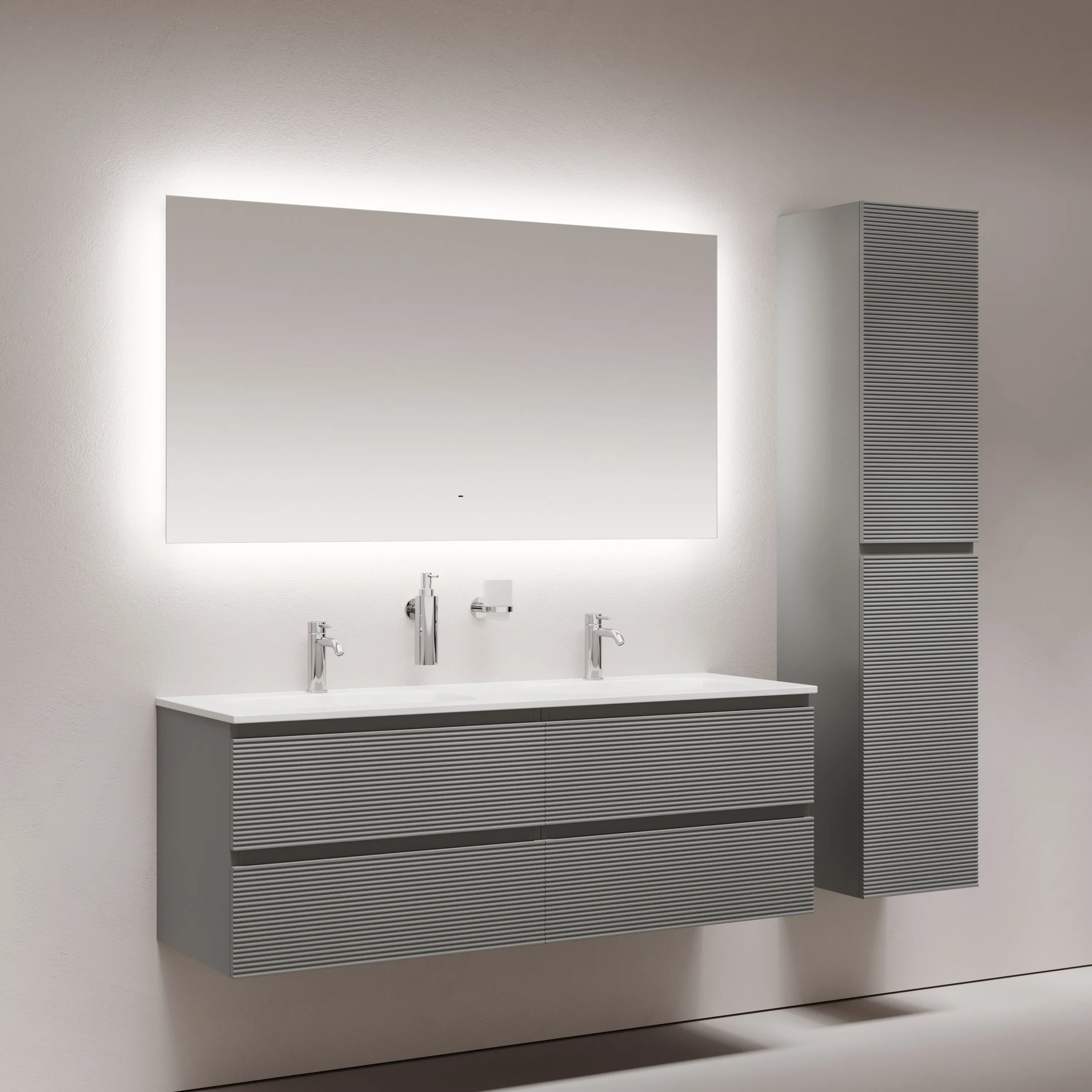 Зеркало Sancos Поле / Square SQ1400 140x80 светодиодная подсветка 6000K 