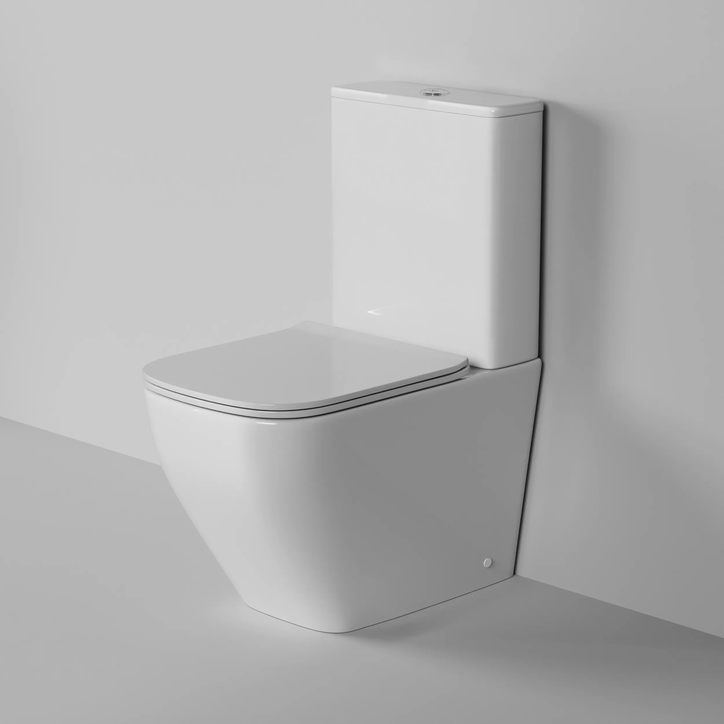 Унитаз напольный Grossman Style (620х365х830) безободковый,белый с тонкой крышкой,микролифт,2 места GR-4453S
